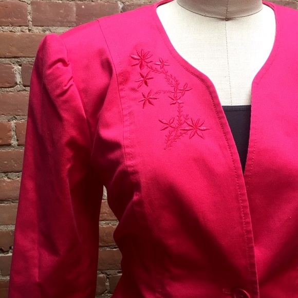 LAST CALL! OSCAR DE LA RENTA Pink Vintage Blazer - Picture 3 of 8